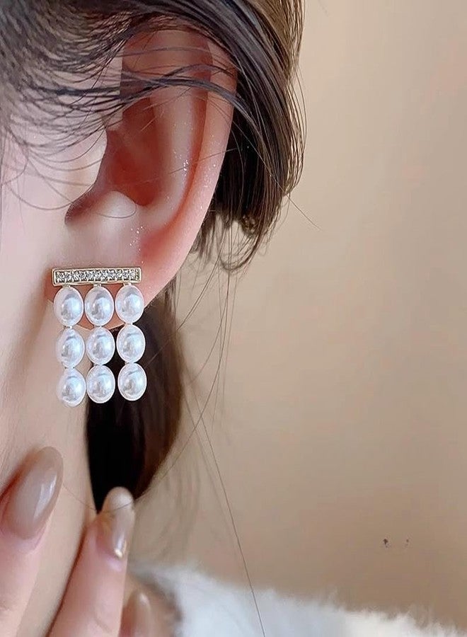 AMAAL Earrings For Women & Girls Stylish | Western Korean Earrings Bali | Butterfly| Stud Earrings Set for Women Moti Accessories Aesthetic | Fashion American Diamond AD CZ Gold Stud earinging 81 - Image 3