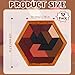 Yilloog 12 Pack Hexagon Tangram Puzzles Gifts for Christmas Wooden Brain Survivor Puzzles for Adult Challenge Hexagon Tangram Brain Teaser Geometric Jigsaw Russian Blocks for Family Party Logic Game - Image 4