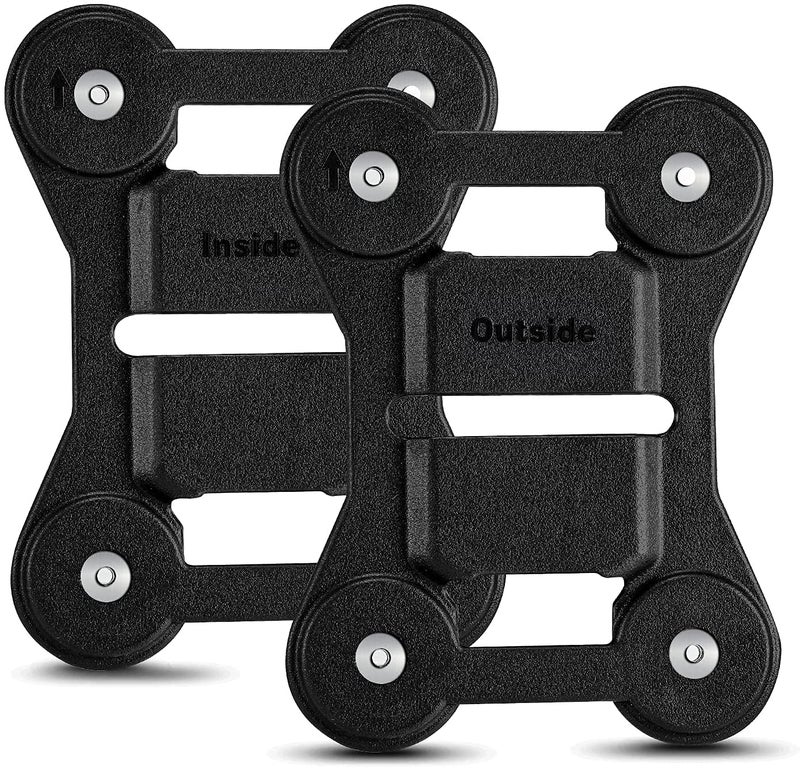 BOBLOV Body Camera Magnet Mount, Two Pieces Magnets Clips, Universal Magnetic Suction Back Clip, Made from Black Silica, Stick to Clothes for Universal All Brand Body Camera - Image 1