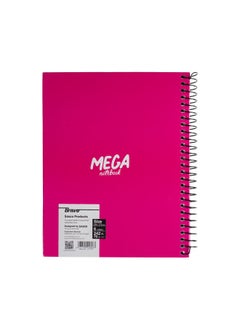 New Mega Notebook Large - 6 Subjects - Pink - pzsku/ZF657372B8A037DEAB4BFZ/45/_/1711822723/3bd08fae-e09f-424a-b5d5-92a02016db2a