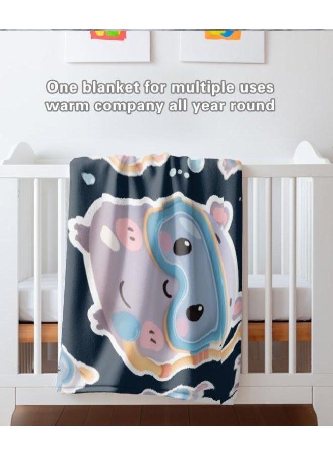 عام بطانية رقيقة من الفانيلا (حرارة ومريحة، ومناسبة للنوم واستخدام اللعبة والغبار والرمل) 150 سم * 200 سم - 362 - Image 1