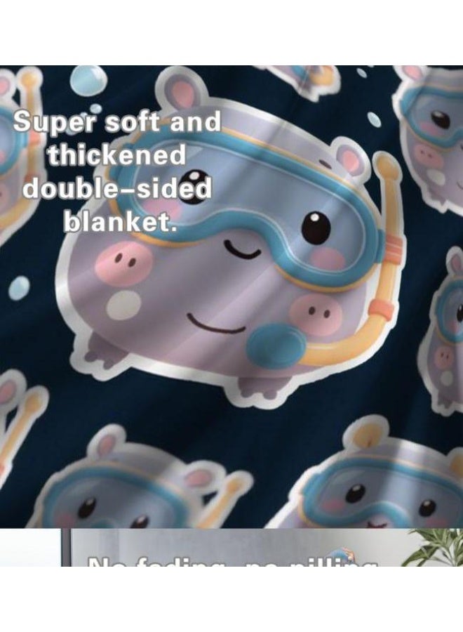 عام بطانية رقيقة من الفانيلا (حرارة ومريحة، ومناسبة للنوم واستخدام اللعبة والغبار والرمل) 150 سم * 200 سم - 362 - Image 5