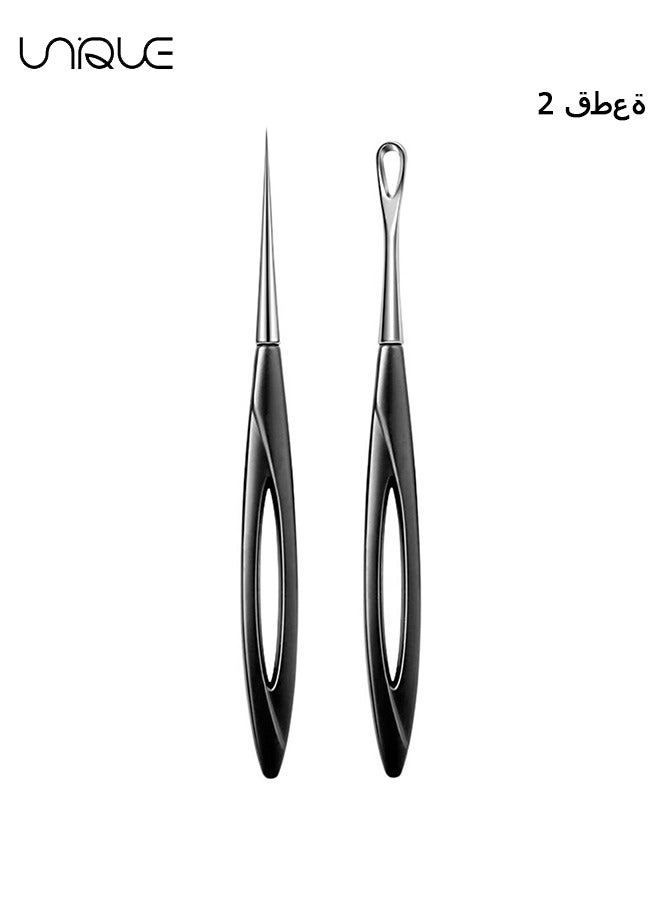 Unique Blackhead Remover Tool, 2 Pcs Pimple Popper Tool and Blemish Remover Extraction Tools for Estheticians Professional Pore Extractor Tools for Nose & Face Whitehead Popping, Blemish - Image 1