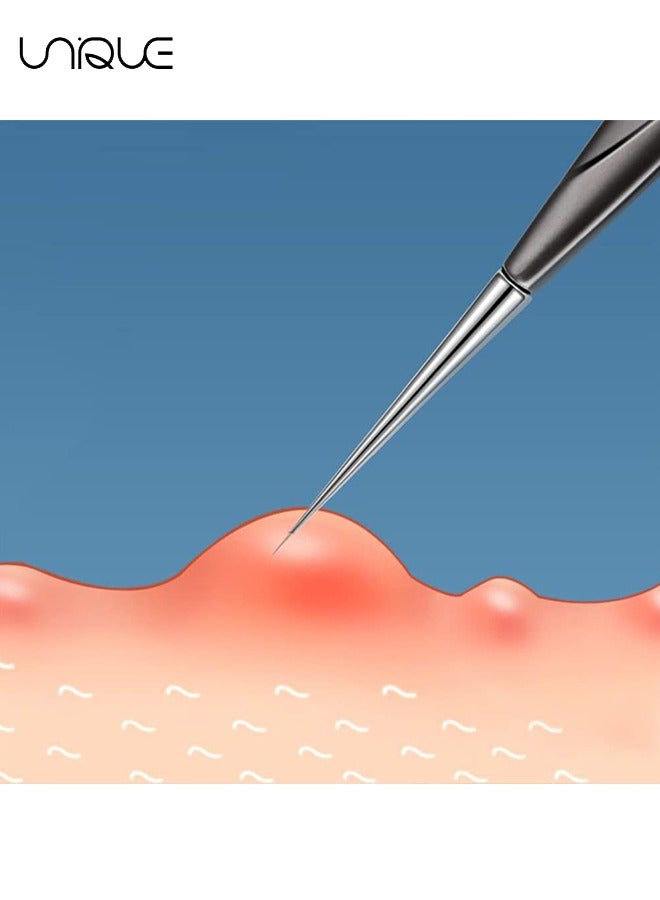 Unique Blackhead Remover Tool, 2 Pcs Pimple Popper Tool and Blemish Remover Extraction Tools for Estheticians Professional Pore Extractor Tools for Nose & Face Whitehead Popping, Blemish - Image 4