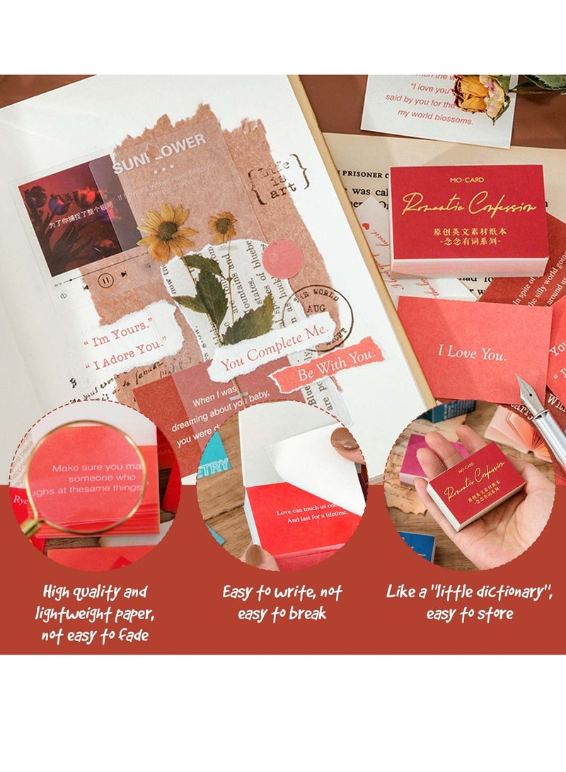 Zikra 800 Sheets DIY Mini Dictionary Scrapbook Decorative Craft Paper Set - Vintage Small Supplies for Magazine Albums Notebooks and Stickers. Perfect for Creative Projects! - Image 2