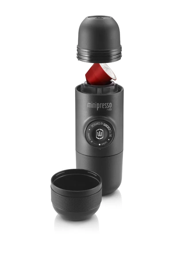 WACACO Minipresso NS | Hand Powered Espresso Machine | Works with Nespresso NS Capsules 70 ml WC-MINIP-NS Black