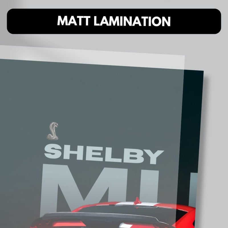Funk You Store Paper Shelby Mustang GT500 & 1965 Poster Split Design Car Posters | Large Size (89 x 42 cm) | 3 A3 (42 x 29 cm) Sized Muscle Car Art for Wall | Supercar Wall Decor - Image 4