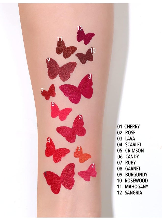 moira Flirty Lip Pencil (012, Sangria) - Image 4