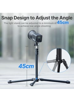 Ulanzi Ulanzi TT43 Extendable Photography Light Stand, Adjustable 6.23ft Aluminum Light Tripod, Reversible Portable Studio Lighting Tripod for Continute Output Lighting/Strobe Light/Webcams/Cameras/Softbox  - Image 5