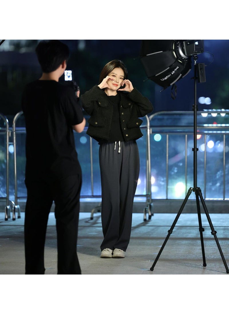 Ulanzi - Ulanzi TT43 Extendable Photography Light Stand, Adjustable 6.23ft Aluminum Light Tripod, Reversible Portable Studio Lighting Tripod for Continute Output Lighting/Strobe Light/Webcams/Cameras/Softbox - Image 1