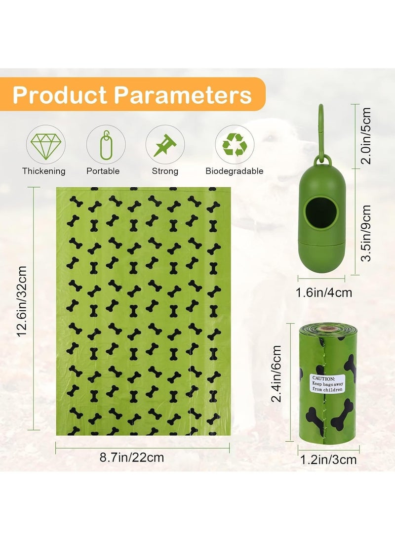 ليموس أكياس نفايات الكلاب الأنيقة للحيوانات الأليفة للاستعمال مرة واحدة، 300 كيس، 20 لفة معطرة باللافندر مع موزع، حقيبة سميكة للاستعمال مرة واحدة ومشبك مقود للكلاب والقطط والجرو، أكياس نفايات كبيرة للكلاب قابلة للتحلل ومضادة للتسرب - Image 2