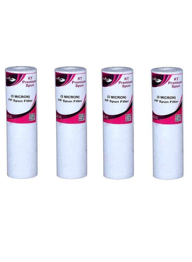 Ionix Kt Premium 10 Inches 5 Micron Spun Filter (Pack of 4, White) - Image 1