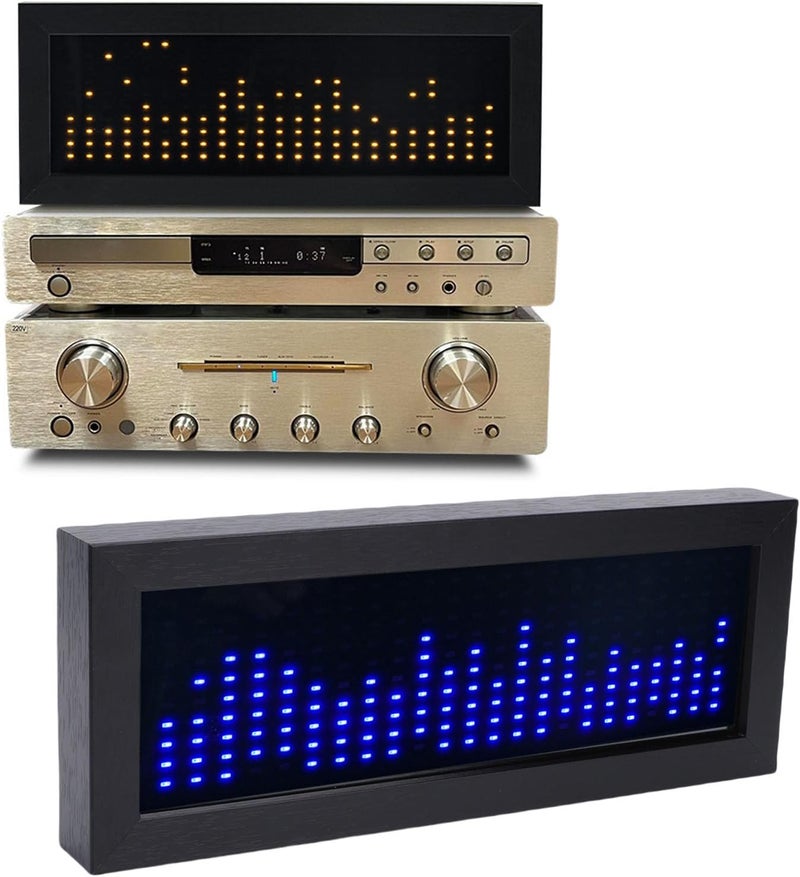 Strong durable raw material Zopsc Music Spectrum Rhythm Light, Dual Input HiFi Visualizer with Wooden Frame, ARM 32 Bit Processor, Sound Controlled Light, 10 Level Frequency Detection, Voice Activated (Blue) Stable domestic stock Precision made Safe material Condition adaptive build Wear resistant upgraded material All storage type compatible Regional central warehouse stock KSA market compliant quality Extra part combo compatible Full village delivery cover All consumer tier purchase options KSA stocked goods Bug proof seal Global standard quality Dense material UV resistant Multi-demand satisfied design Daily life matching design Solid anti-deform Classic trendy design picks Cross product combo compatible Simplified versatile design General standard crafted Scratch resistant - Image 3