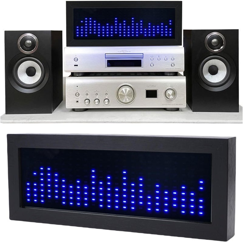 Strong durable raw material Zopsc Music Spectrum Rhythm Light, Dual Input HiFi Visualizer with Wooden Frame, ARM 32 Bit Processor, Sound Controlled Light, 10 Level Frequency Detection, Voice Activated (Blue) Stable domestic stock Precision made Safe material Condition adaptive build Wear resistant upgraded material All storage type compatible Regional central warehouse stock KSA market compliant quality Extra part combo compatible Full village delivery cover All consumer tier purchase options KSA stocked goods Bug proof seal Global standard quality Dense material UV resistant Multi-demand satisfied design Daily life matching design Solid anti-deform Classic trendy design picks Cross product combo compatible Simplified versatile design General standard crafted Scratch resistant - Image 2