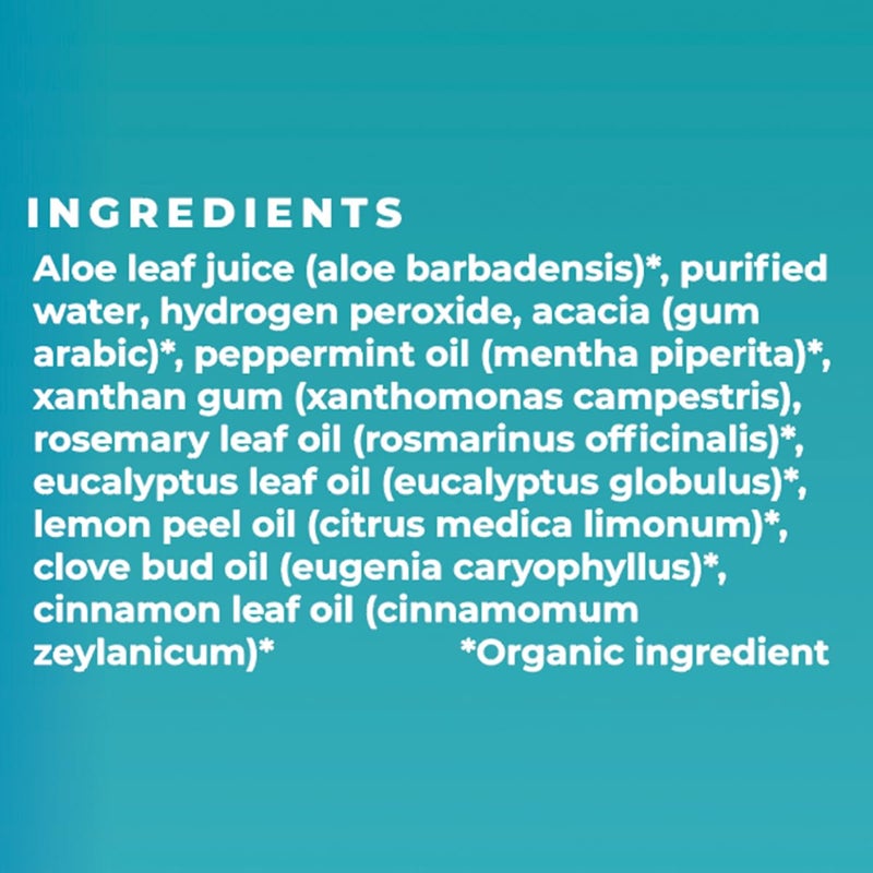 Essential Oxygen, Certified Organic Brushing Rinse, Combo, Peppermint, All Natural mouthwash, Dentist Recommended, Alcohol-Free Oral Care, 1 - 3 fl oz bottle and 1 - 16 fl oz bottle, BR (Pack of 2) - Image 4