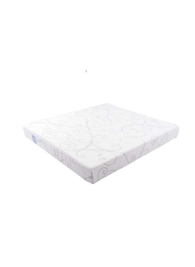 Almutlaq Furniture - Senzi - Memory Foam And High Desnity Foam Mattress Providing A Comfortable And Supportive Sleep Experience, The Memory Foam Gently Contours The Body While High Desnity Foam Offers Durability - Double Size 200x120x20 CM - Colour White - Image 1