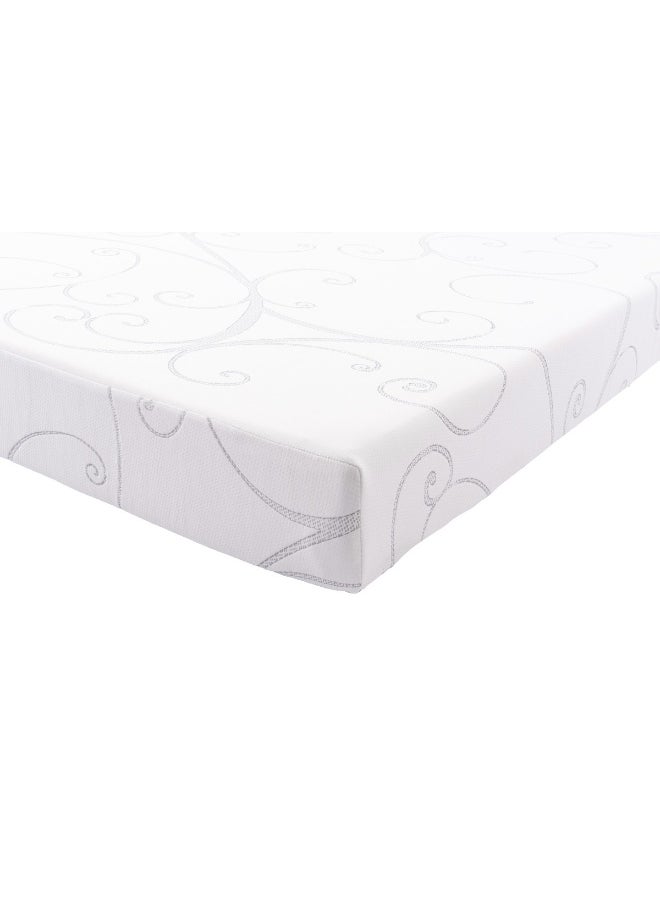 Almutlaq Furniture - Senzi - Memory Foam And High Desnity Foam Mattress Providing A Comfortable And Supportive Sleep Experience, The Memory Foam Gently Contours The Body While High Desnity Foam Offers Durability - Double Size 200x120x20 CM - Colour White - Image 1