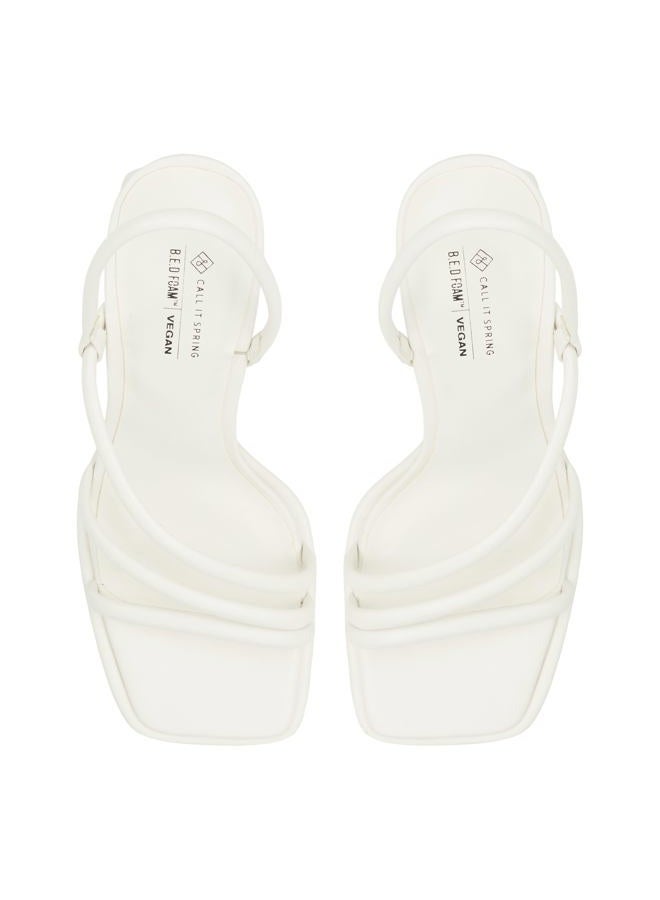 Call It Spring Women's Luxe Heeled Sandal, Open White, 6.5 - Image 5