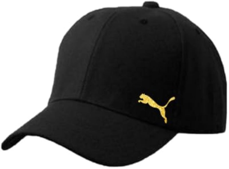 CAP (Black) Logo Golden for men and women with sun protection.sports cap with distinctive shapes (G)