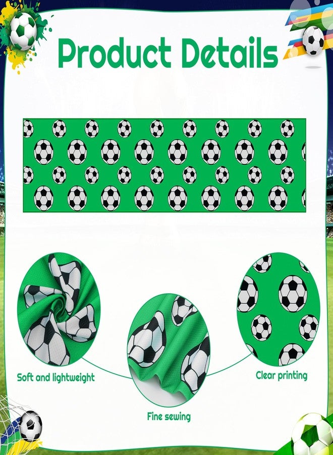 Hoemwarm 12 Set Soccer Cooling Towels, 40 x 12 Inch Breathable Soccer Football Volleyball Softball Cooling Towel with Carrying Pouch Bracelets Fast Drying for Sport Party Favors - Image 3