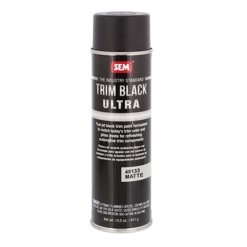 SEM Trim Black Ultra Automotive Spray Paint 145 Ounce Can