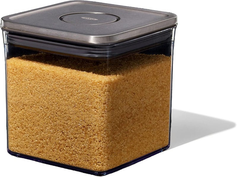 OXO 2.6 Liter Steel Big Square Pop Container - Image 1
