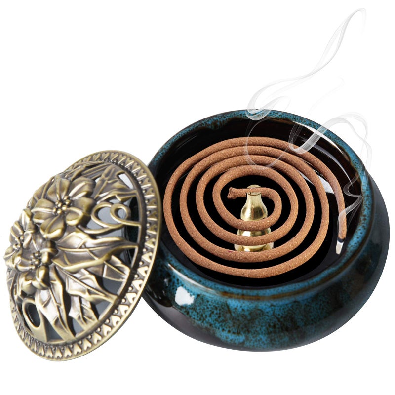 Sitong Ceramic Home Decoration Incense Sticks or Cones Burner Porcelain Incense Holder - Image 2
