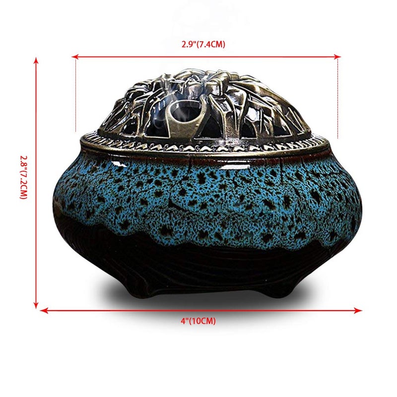 Sitong Ceramic Home Decoration Incense Sticks or Cones Burner Porcelain Incense Holder - Image 5