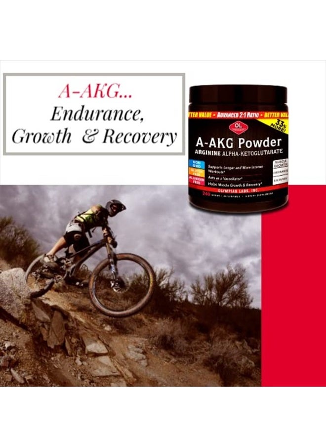 Olympian Labs - PSN A-AKG Powder for Men's Health, Energy & Sports Nutrition Performance, 80 Servings, 240 Gram Jar - Image 1