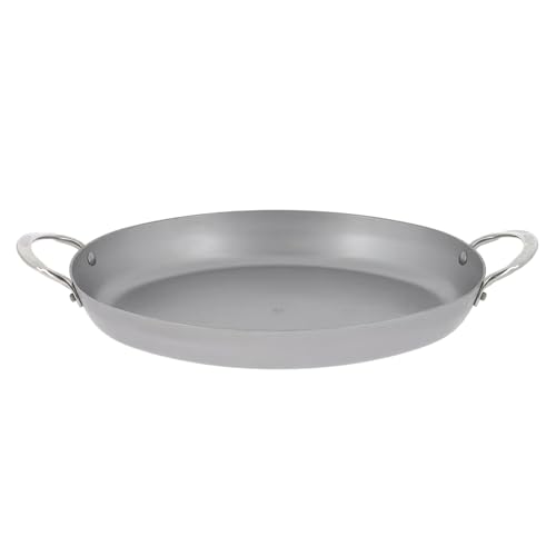 de Buyer MINERAL B Carbon Steel Oval Roasting Pan - 9.5” Diameter - Ideal for Roasting Meat, Seafood & Veggies - PFAS, PFOA & PFOS Free - Made in France - Image 1