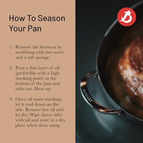 de Buyer MINERAL B Carbon Steel Oval Roasting Pan - 9.5” Diameter - Ideal for Roasting Meat, Seafood & Veggies - PFAS, PFOA & PFOS Free - Made in France - Image 5