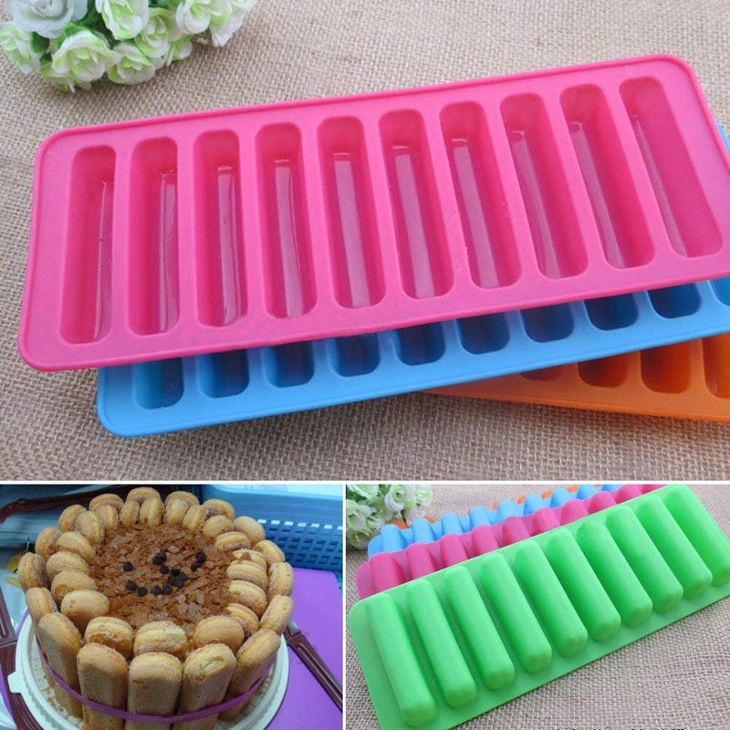 ASTECH INDIA Chocolate Mould Silicone Kitkat Shape Chocolate Mould Stick Shape iceCube Tray for Water Bottle Cake MouldPack of 1Assorted Color  - Image 5