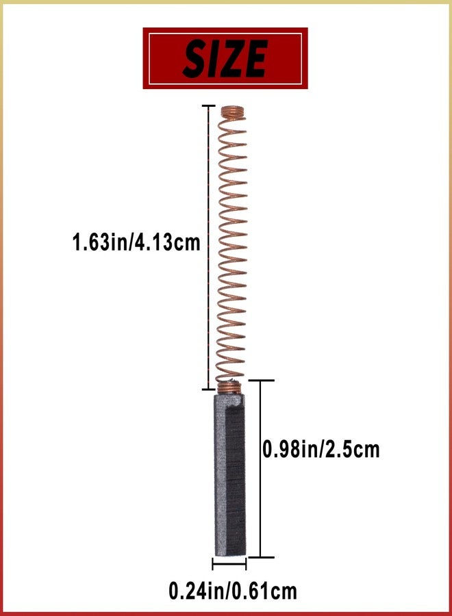 SUUJI 6Pcs W10380496 Carbon Mixer Motor Brushes Replacement For KitchenAid Stand Mixers 9706416 W10260958 WPW10380496 PS3495098 AP5178083 K45 K45SS KSM103 KSM110 KSM150 KSM151 K5 K5SS KP50P KSMC50 KPM50 - Image 3