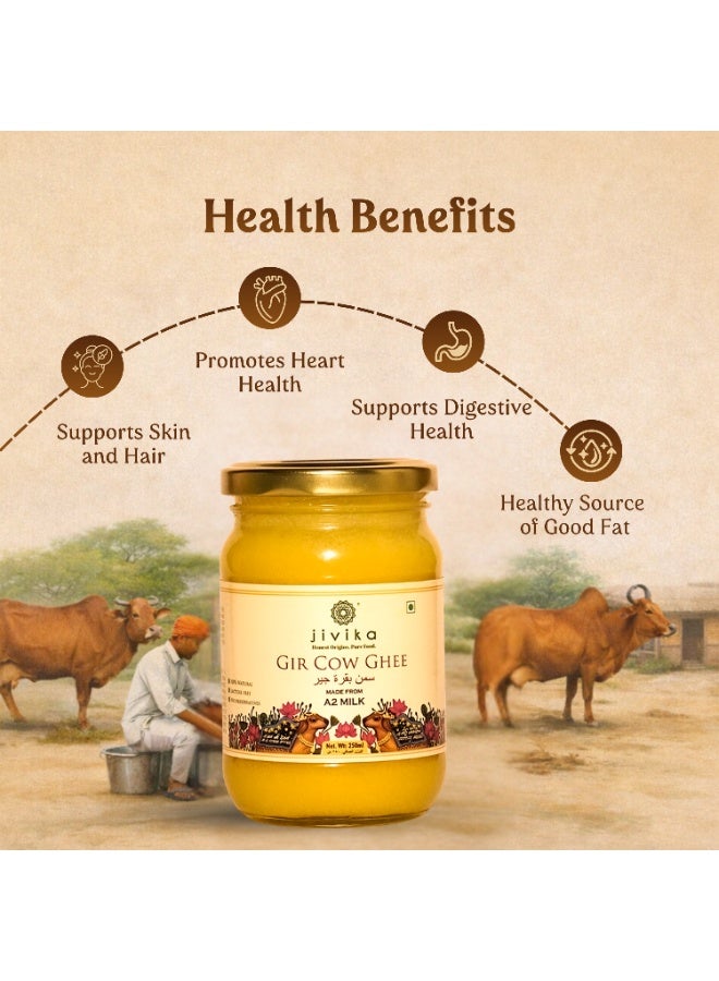 Jivika A2 Gir Cow Ghee - 250ml - Image 2