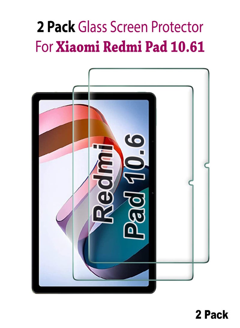 2 Pack Tempered Glass Screen Protector for Xiaomi Redmi Pad 10.61 inch - Image 1