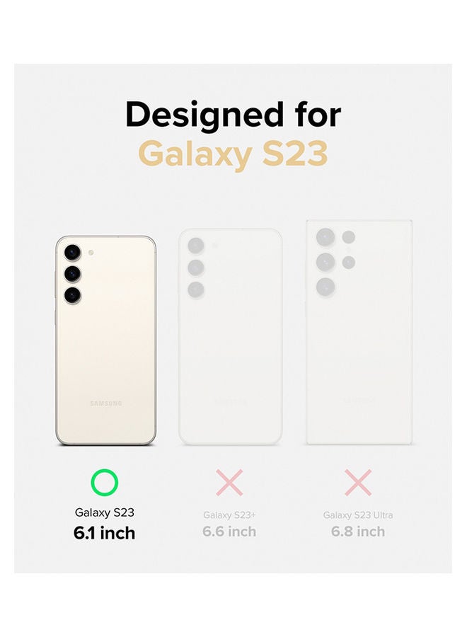 رينجك أغطية سلسلة Fusion لهاتف Samsung Galaxy S23 (2023) غطاء هاتف ممتص الصدمات من مادة TPU شفافة ورفيعة وخلفية صلبة - شفاف شفاف - Image 2