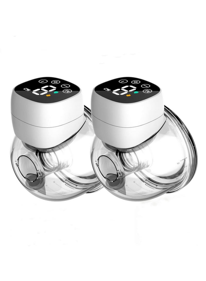 180ml Wearable Electric Breast Pump 3 Modes, 9 Levels, Wireless, BPA-Free, Portable, 24mm Flange, 3 Sizes, Quiet (<45db) for Baby Feeding (QY-101) - Image 1