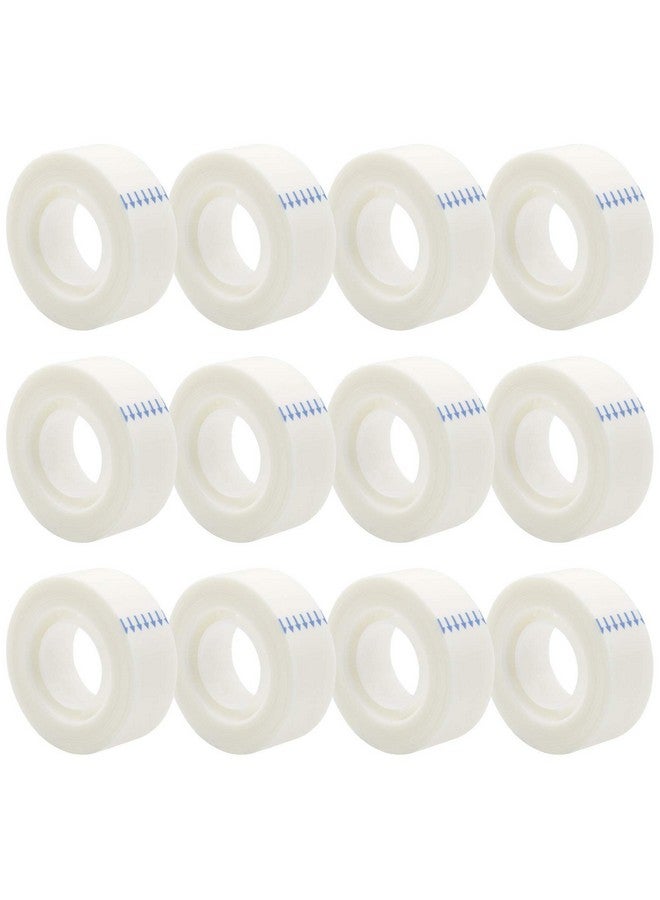 OWLKELA 12 Rolls Matte Adhesive Tape, Matte Finish Invisible Tape, Foggy Translucent Tape Great For Correction And Labeling, Compatible With Standard Tape Dispenser, 0.7 In X 1000 Inches - Image 1