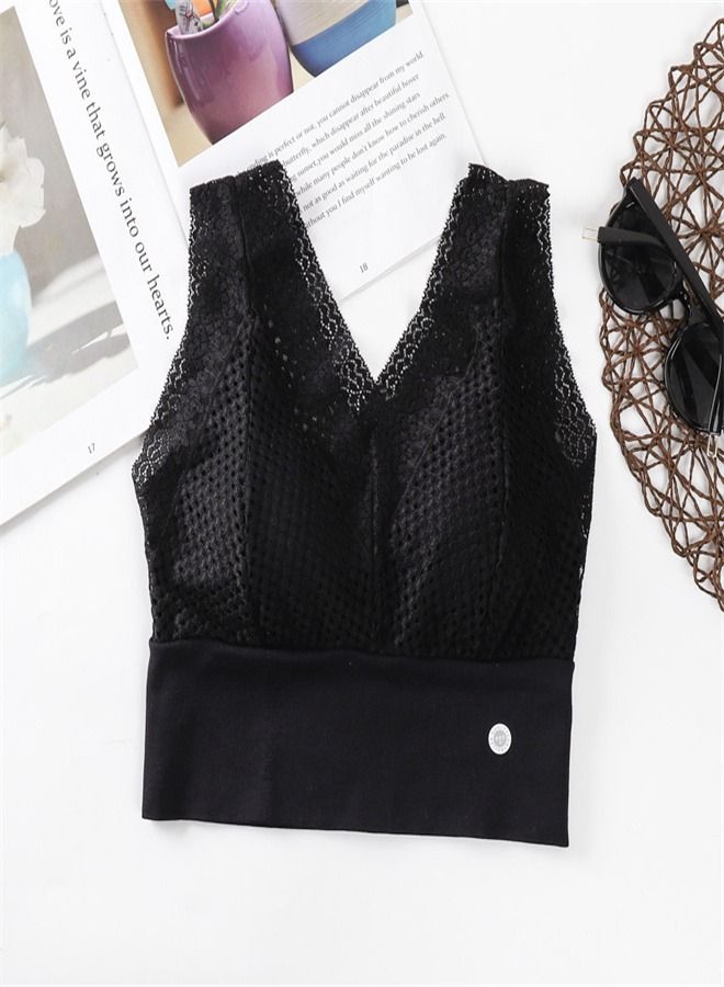 Loquat Women's Seamless Sports Bra Black 