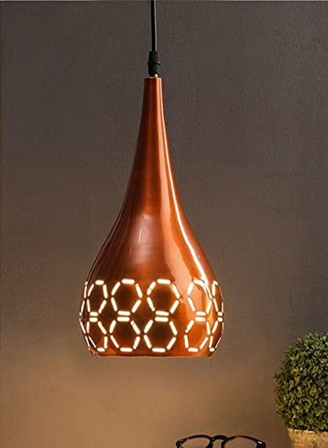 Areezo Cutting Design Hanging ceiling Pendant Light For living room Bedroom dining room balcony Home Decoration Kitchen hall railing stylish fancy light cluster lighting Modern Lamp Scones Office Hotel Decor (COPPER) - Image 1