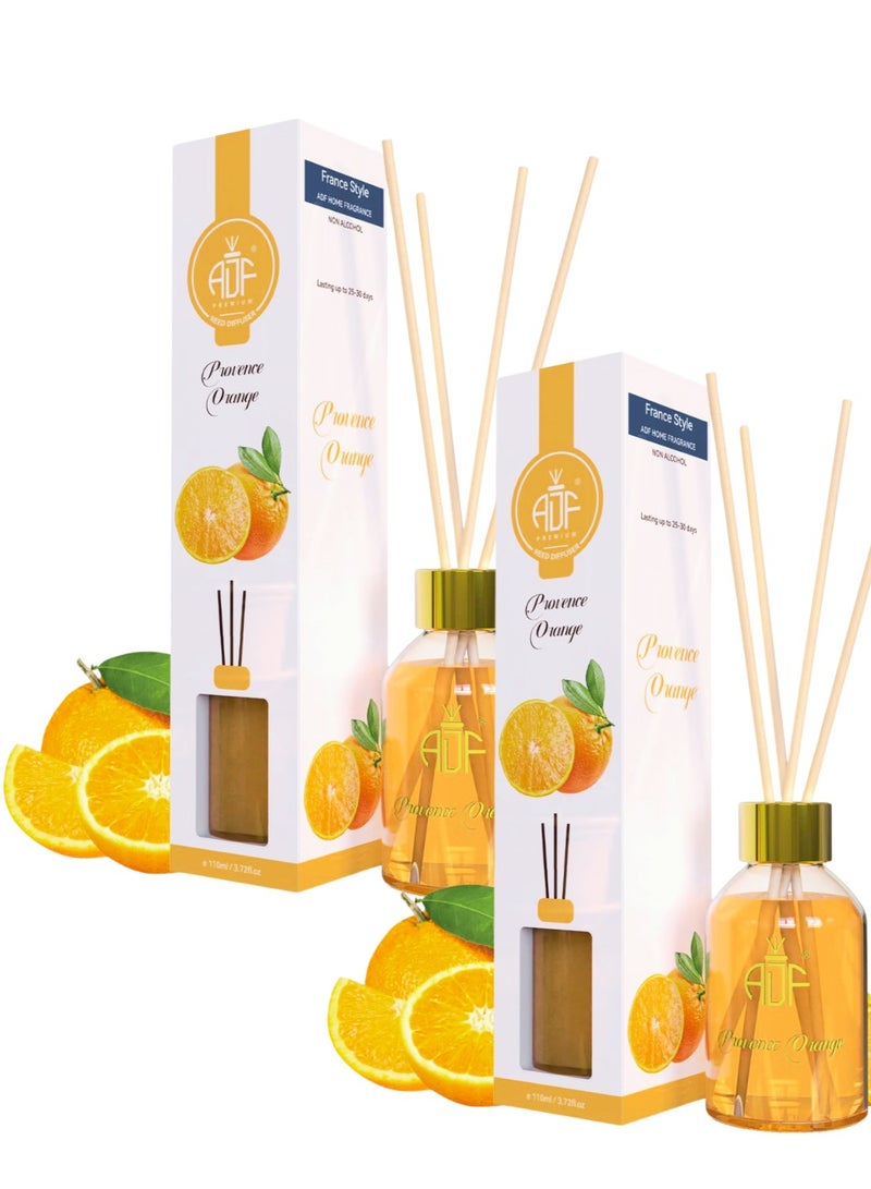 Premium Reed Diffuser Provence Orange 110 ml - 2 Pack