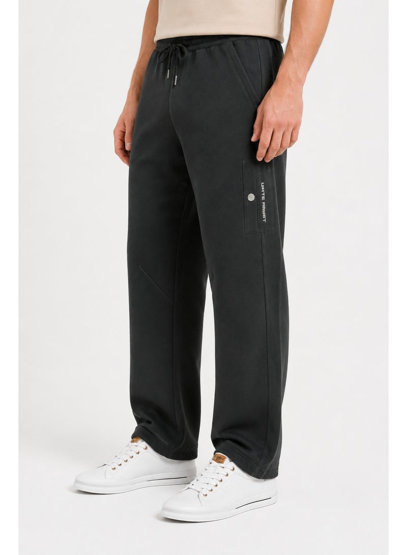 WHITE RABBIT Men’s Casual Wide Leg Jogger Pants – Adjustable Drawstring - Image 4