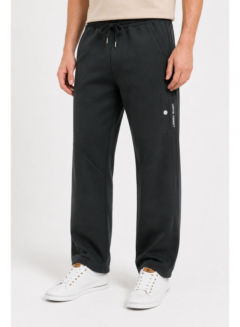 WHITE RABBIT Men’s Casual Wide Leg Jogger Pants – Adjustable Drawstring - Image 3
