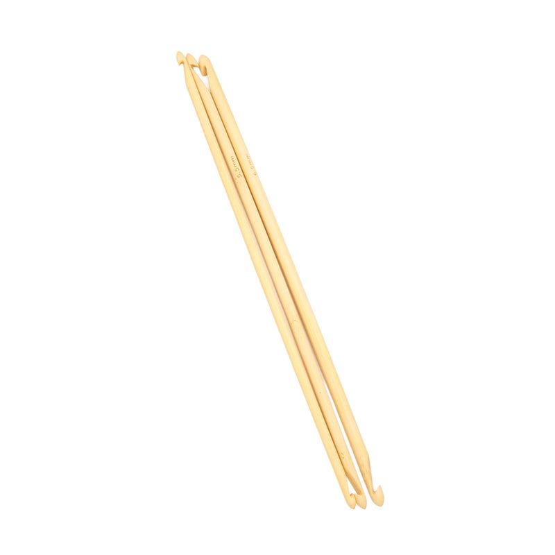 3Pcs Crochet Hook Set Assorted Size Double Ended Anti Slip Bamboo Tunisian Crochet Hooks for Knitting Sewing - Image 4