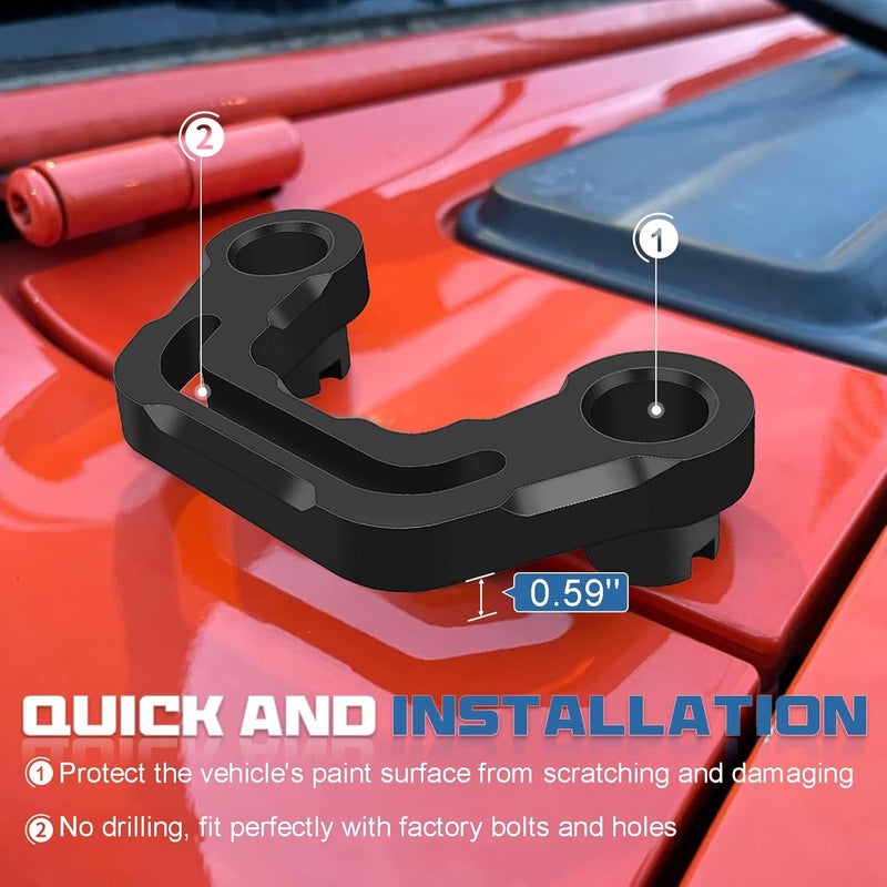 ADTOPI JL Cowl Light Mount Bracket for Jeep Wrangler - Image 3