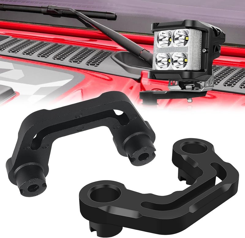 ADTOPI JL Cowl Light Mount Bracket for Jeep Wrangler - Image 1