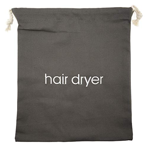 IFAMIO Hair Dryer Bag Cotton Drawstring Hairdryer Storage Container for Makeup Tools, Straightener 11.8 X 13.8 Inch Travel Cotton Organizer Cover for Home, Hotel - Image 4
