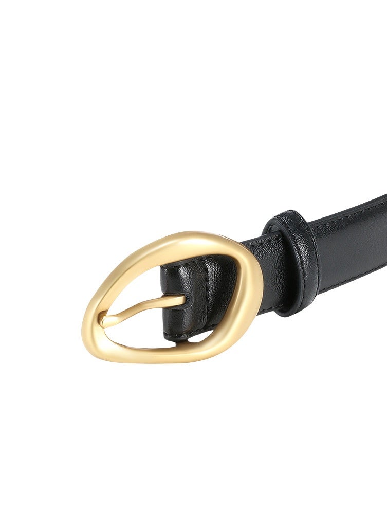 Generic Women's Fashion Belt - PU Leather Casual Belt with Gold Buckle for Jeans & Dresses - Image 2