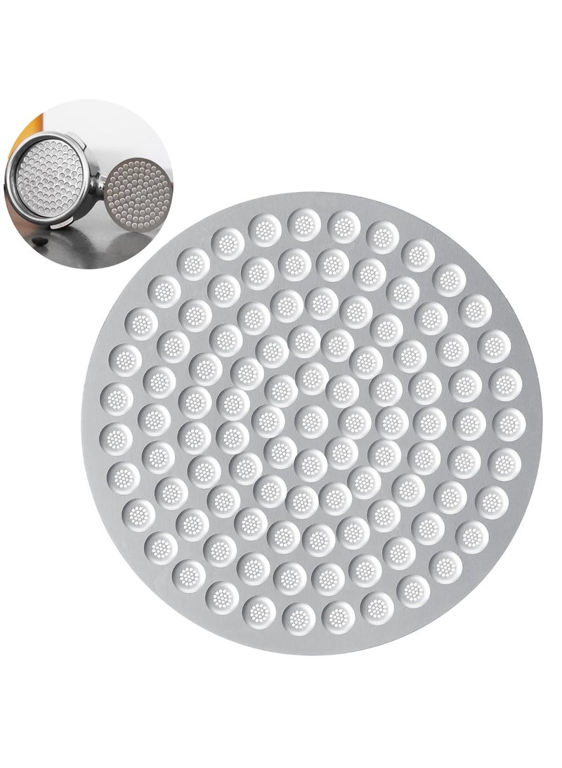 OMRAN CART 58mm Puck Screen Ultra-Thin 0.8mm Double Layer Honeycomb Mesh (150μm) – Stainless Steel Puck screen for Nuova Simonelli, Gaggia, Expobar, e61, Faema, Rocket, Barestto, Casabrew & More - Image 1