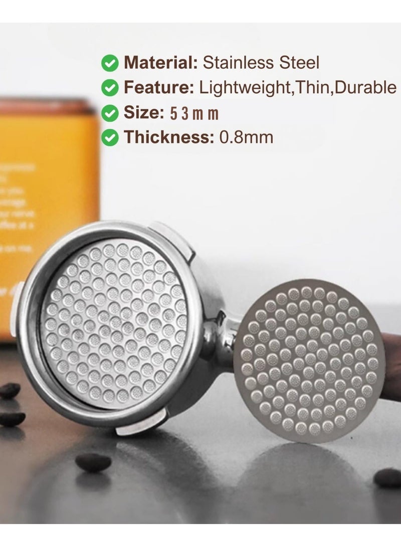 OMRAN CART 58mm Puck Screen Ultra-Thin 0.8mm Double Layer Honeycomb Mesh (150μm) – Stainless Steel Puck screen for Nuova Simonelli, Gaggia, Expobar, e61, Faema, Rocket, Barestto, Casabrew & More - Image 2